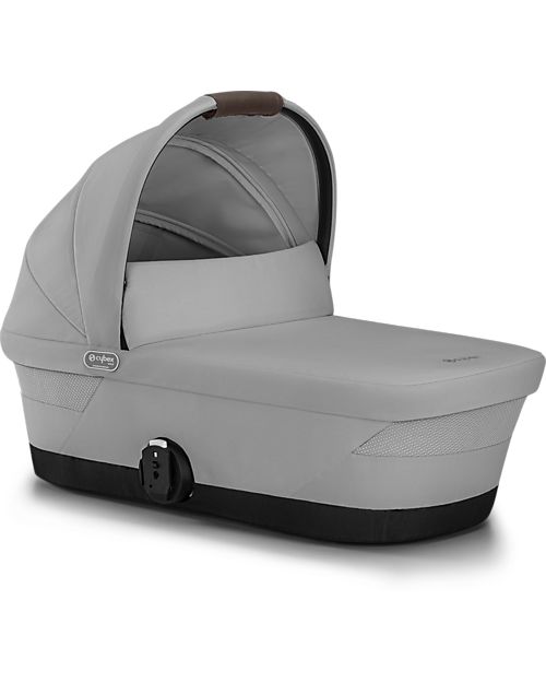Cybex Gazelle S Carrycot - Lava Grey - Comfortable and Easy to Carry Pram Systems