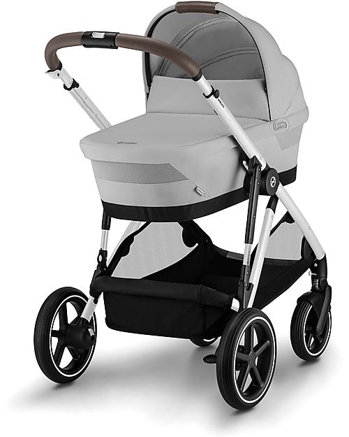 Cybex Gazelle S Carrycot - Lava Grey - Comfortable and Easy to Carry Pram Systems