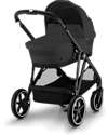 Cybex Gazelle S Carrycot - Moon Black - Comfortable and Easy to Carry Pram Systems