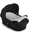 Cybex Gazelle S Carrycot - Moon Black - Comfortable and Easy to Carry Pram Systems