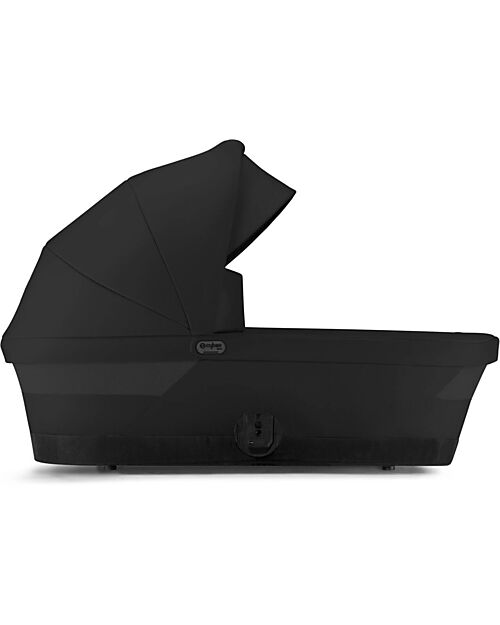 Cybex Gazelle S Carrycot - Moon Black - Comfortable and Easy to Carry Pram Systems