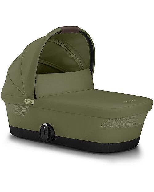 Cybex Gazelle S Carrycot - Moss Green - Comfortable and Easy to Carry Pram Systems