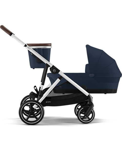 Cybex Gazelle S Carrycot - Ocean Blue - Comfortable and Easy to Carry Pram Systems