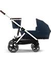 Cybex Gazelle S Carrycot - Ocean Blue - Comfortable and Easy to Carry Pram Systems