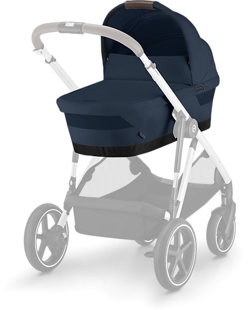 Cybex Gazelle S Carrycot - Ocean Blue - Comfortable and Easy to Carry Pram Systems