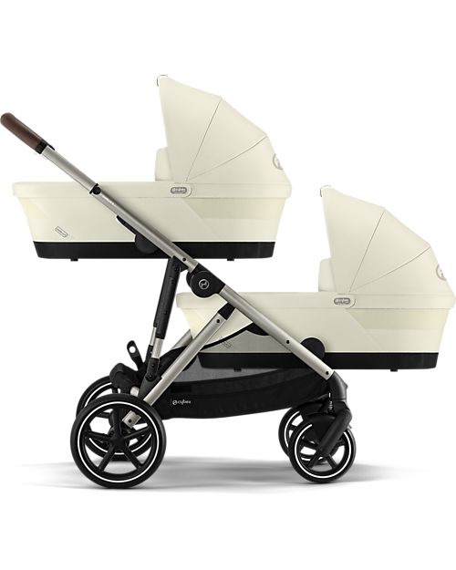 Cybex Gazelle S Carrycot - Seashell Beige - Comfortable and Easy to Carry Double Pushchairs