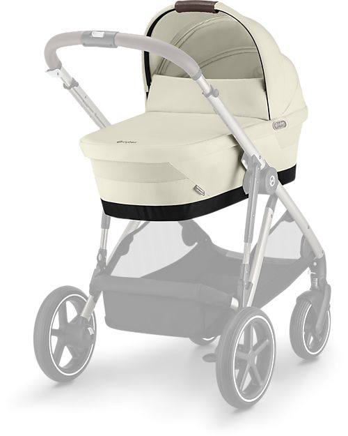 Cybex Gazelle S Carrycot - Seashell Beige - Comfortable and Easy to Carry Double Pushchairs