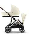 Cybex Gazelle S Carrycot - Seashell Beige - Comfortable and Easy to Carry Double Pushchairs