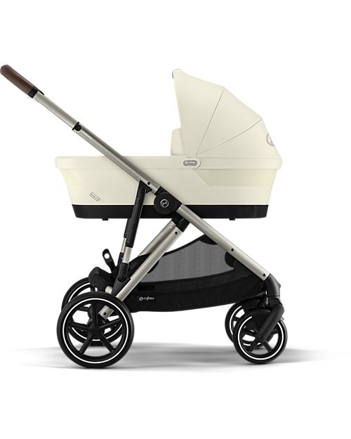 Cybex Gazelle S Carrycot - Seashell Beige - Comfortable and Easy to Carry Double Pushchairs