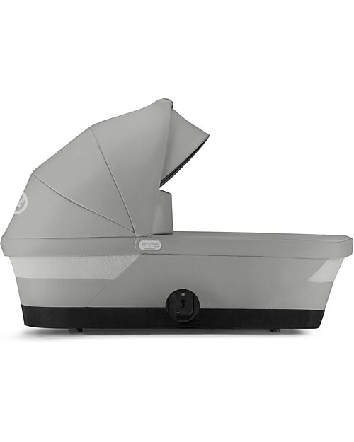 Cybex Gazelle S Carrycot - Stone Grey - Comfortable and Easy to Carry Pram Systems