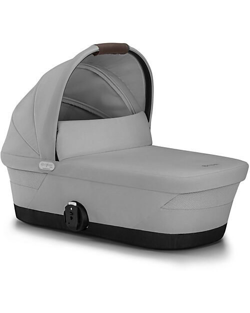 Cybex Gazelle S Carrycot - Stone Grey - Comfortable and Easy to Carry Pram Systems