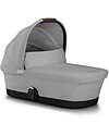 Cybex Gazelle S Carrycot - Stone Grey - Comfortable and Easy to Carry Pram Systems