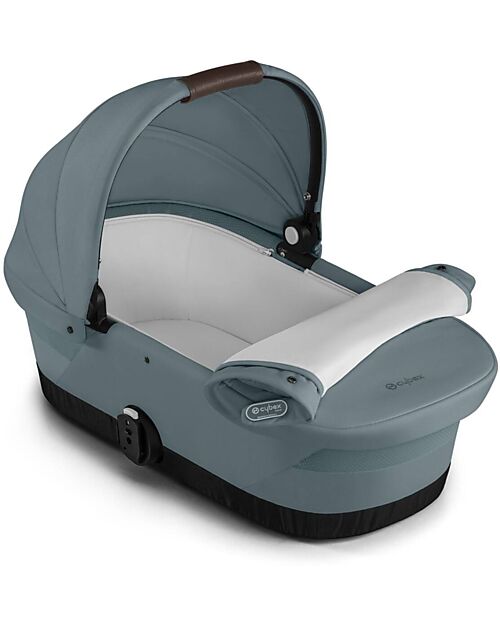 Cybex Gazelle S Carrycot - Stormy Blue - Comfortable and Easy to Carry Pram Systems