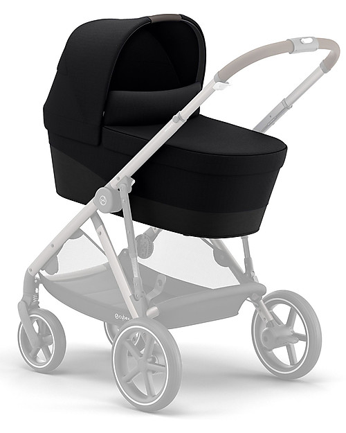 Cybex Gazelle S Cot - Deep Black - Comfy and Practical Pram Systems