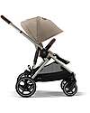 Cybex Gazelle S Stroller - Almond Beige - from Birth up to 4 Years - Multifunctional Double Pushchairs