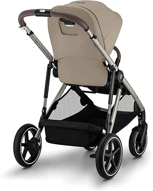 Cybex Gazelle S Stroller - Almond Beige - from Birth up to 4 Years - Multifunctional Double Pushchairs