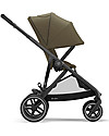 Cybex Gazelle S Stroller - Black/Classic Beige - From Single to Double! Double Pushchairs