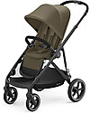 Cybex Gazelle S Stroller - Black/Classic Beige - From Single to Double! Double Pushchairs