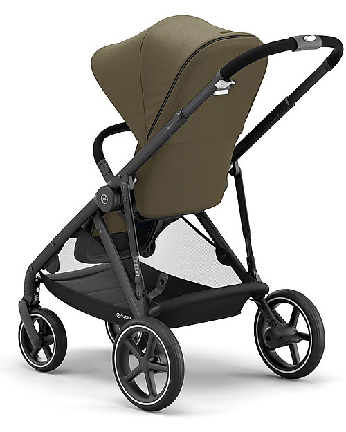 Cybex Gazelle S Stroller - Black/Classic Beige - From Single to Double! Double Pushchairs