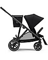 Cybex Gazelle S Stroller - Black/Deep Black - From Single to Double! Double Pushchairs