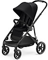 Cybex Gazelle S Stroller - Black/Deep Black - From Single to Double! Double Pushchairs