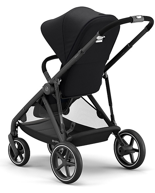 Cybex Gazelle S Stroller - Black/Deep Black - From Single to Double! Double Pushchairs