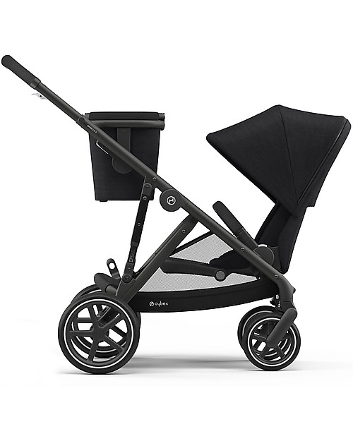 Cybex Gazelle S Stroller - Black/Deep Black - From Single to Double! Double Pushchairs