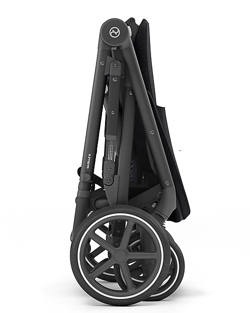 Cybex Gazelle S Stroller - Black/Deep Black - From Single to Double! Double Pushchairs