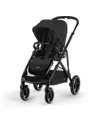 Cybex Gazelle S Stroller - Black-Moon Black - from Birth up to 4 Years - Multifunctional Double Pushchairs