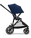 Cybex Gazelle S Stroller - Black/Navy Blue - From Single to Double! Double Pushchairs