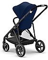 Cybex Gazelle S Stroller - Black/Navy Blue - From Single to Double! Double Pushchairs