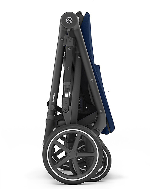 Cybex Gazelle S Stroller - Black/Navy Blue - From Single to Double! Double Pushchairs