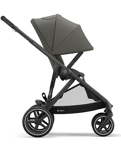 Cybex Gazelle S Stroller - Black/Soho Grey - From Single to Double! Double Pushchairs