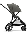 Cybex Gazelle S Stroller - Black/Soho Grey - From Single to Double! Double Pushchairs