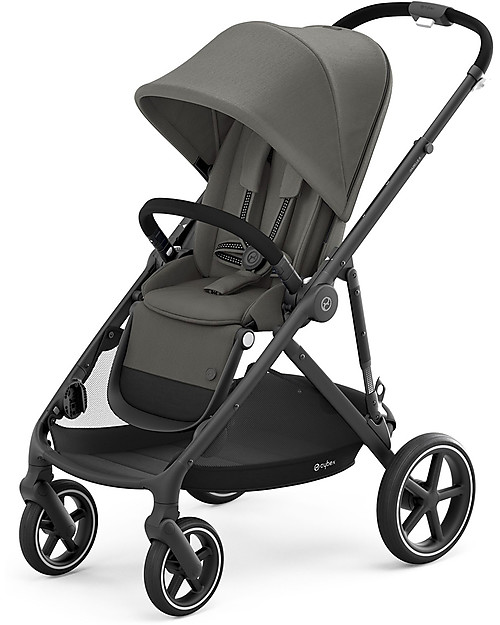 Cybex Gazelle S Stroller - Black/Soho Grey - From Single to Double! Double Pushchairs