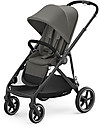 Cybex Gazelle S Stroller - Black/Soho Grey - From Single to Double! Double Pushchairs