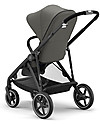 Cybex Gazelle S Stroller - Black/Soho Grey - From Single to Double! Double Pushchairs