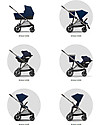 Cybex Gazelle S Stroller - Black/Soho Grey - From Single to Double! Double Pushchairs
