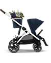 Cybex Gazelle S Stroller - Ocean Blue - from Birth up to 4 Years - Multifunctional Double Pushchairs