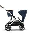Cybex Gazelle S Stroller - Ocean Blue - from Birth up to 4 Years - Multifunctional Double Pushchairs