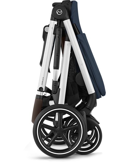 Cybex Gazelle S Stroller - Ocean Blue - from Birth up to 4 Years - Multifunctional Double Pushchairs