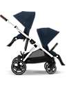 Cybex Gazelle S Stroller - Ocean Blue - from Birth up to 4 Years - Multifunctional Double Pushchairs