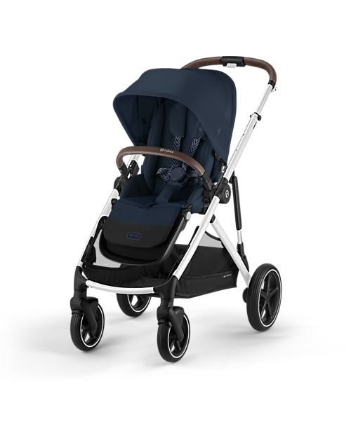 Cybex Gazelle S Stroller - Ocean Blue - from Birth up to 4 Years - Multifunctional Double Pushchairs