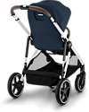 Cybex Gazelle S Stroller - Ocean Blue - from Birth up to 4 Years - Multifunctional Double Pushchairs