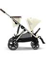 Cybex Gazelle S Stroller - Seashell Beige - from Birth up to 4 Years - Multifunctional Double Pushchairs
