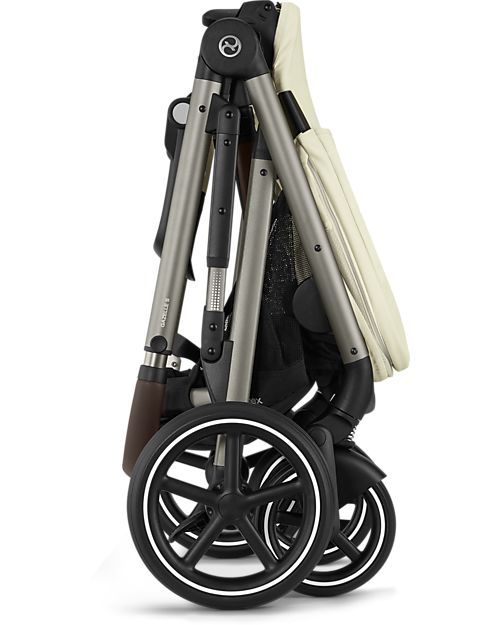 Cybex Gazelle S Stroller - Seashell Beige - from Birth up to 4 Years - Multifunctional Double Pushchairs
