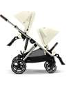 Cybex Gazelle S Stroller - Seashell Beige - from Birth up to 4 Years - Multifunctional Double Pushchairs