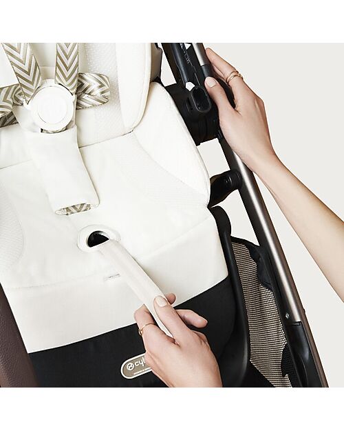 Cybex Gazelle S Stroller - Seashell Beige - from Birth up to 4 Years - Multifunctional Double Pushchairs