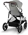 Cybex Gazelle S Stroller - Silver Frame - Stone Grey - from Birth up to 4 Years - Multifunctional Double Pushchairs