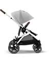 Cybex Gazelle S Stroller - Silver-Lava Grey - from Birth up to 4 Years - Multifunctional Double Pushchairs